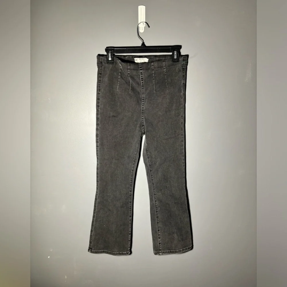 Free People Ultra High Pull On Crop Boot Jeans Size 28